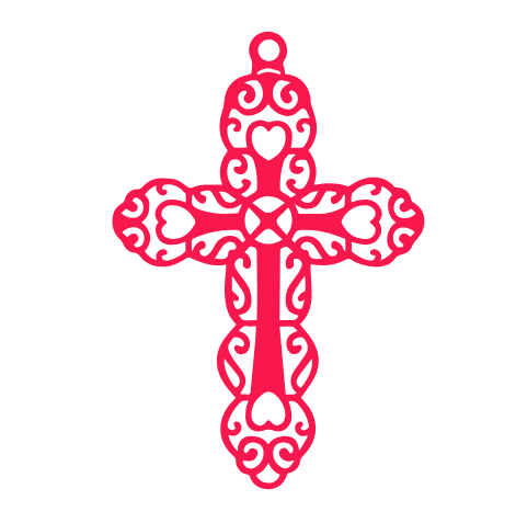 Cricut-kompatibel Osterkreuz Stil 12 SVG – Symbolisches Design für deine Osterprojekte ★★★★★ – Bild 2