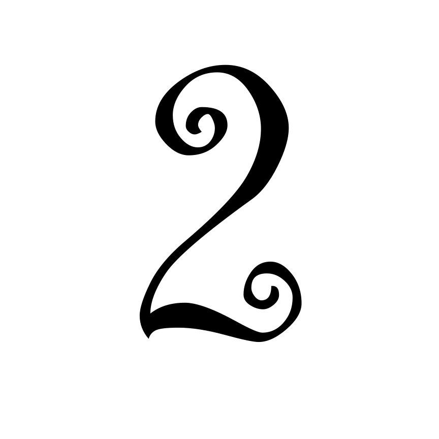 Curly Doodle Monogramm Schriftart – Verspieltes Wirbel-Alphabet mit Grossbuchstaben, Kleinbuchstaben, Zahlen und Satzzeichen | Cricut-kompatibel – Bild 5