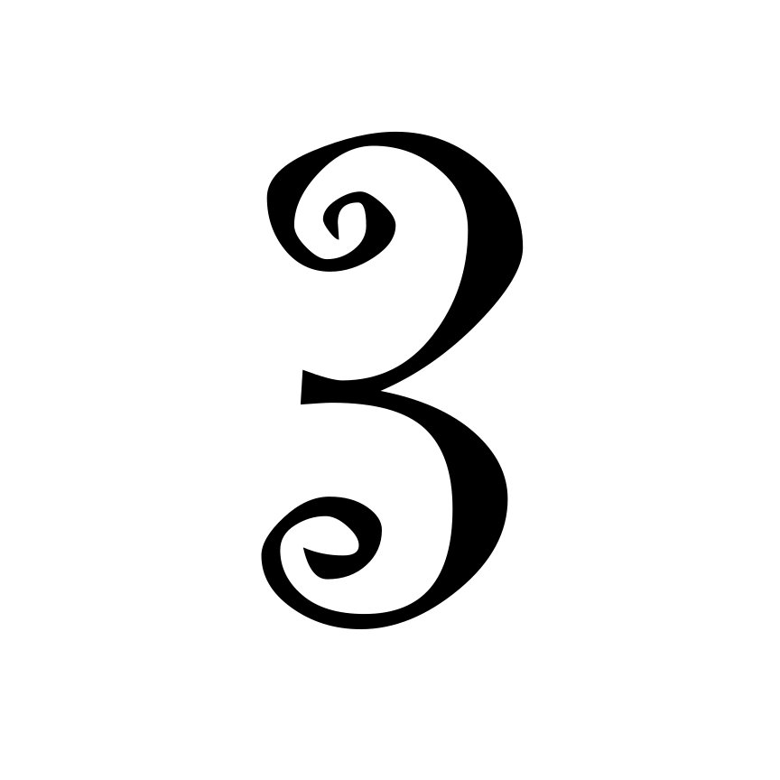 Curly Doodle Monogramm Schriftart – Verspieltes Wirbel-Alphabet mit Grossbuchstaben, Kleinbuchstaben, Zahlen und Satzzeichen | Cricut-kompatibel – Bild 6