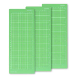 Cricut Joy kompatible Schneidematten 11,4 × 30,5 cm – Standard Grip 3er Set (Grün)