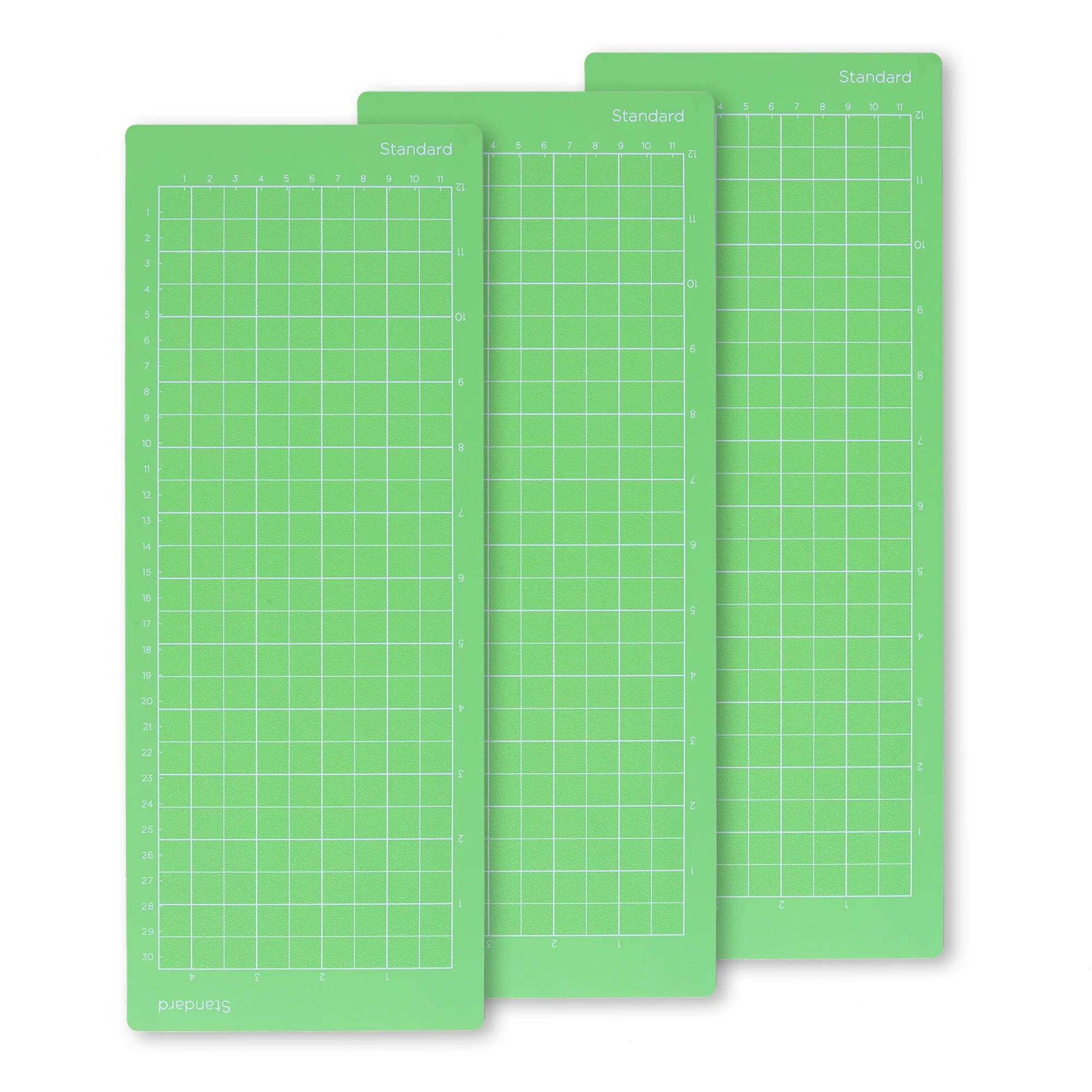 Cricut Joy kompatible Schneidematten 11,4 × 30,5 cm – Standard Grip 3er Set (Grün)