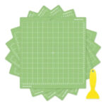 Cricut-kompatibel Plotter Schneidematten 30,5 × 30,5 cm – 5er Set StandardGrip (Grün)