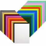 Cricut-kompatibel Plotter Stretch-Matt PU Wärmeübertragungsfolie 30 × 20 cm – 28 Farben Set