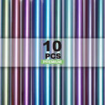 Silhouette-kompatibel Plotter Bügelfolie 30 × 30 cm – 10er Set Chamäleon HTV für Textildesigns
