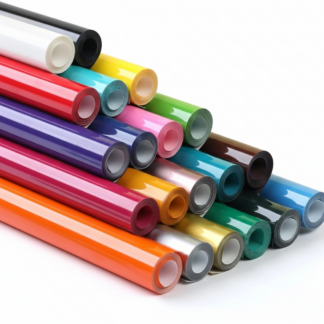 Cricut-kompatibel Plotter Folien HTV 30,5 x 91 cm – 20er Set Flexfolie Bunt (18,2 m gesamt)