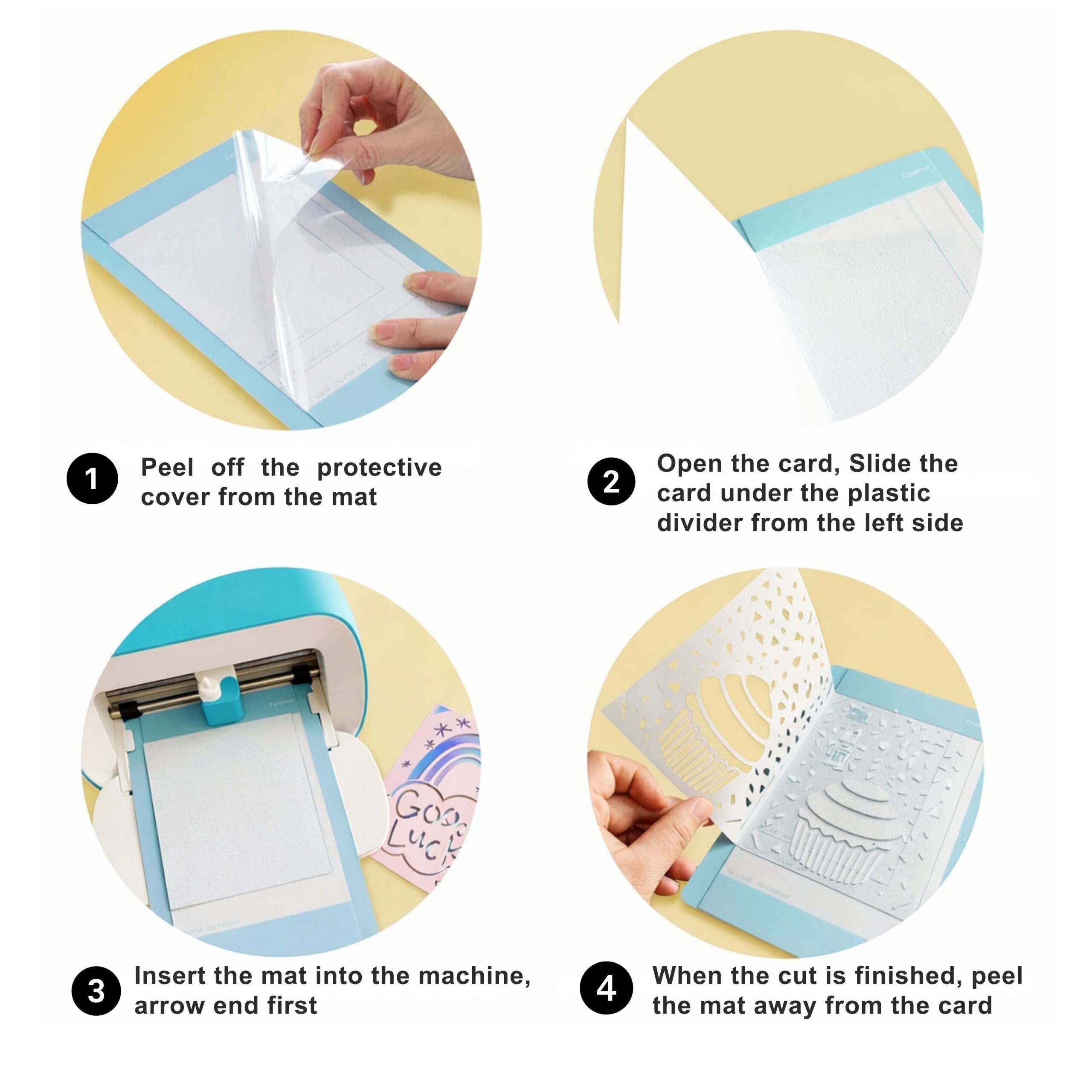 Cricut Joy-kompatible Kartenmatten 11,4 x 15,9 cm – 2er Set für Kartenprojekte – Bild 3