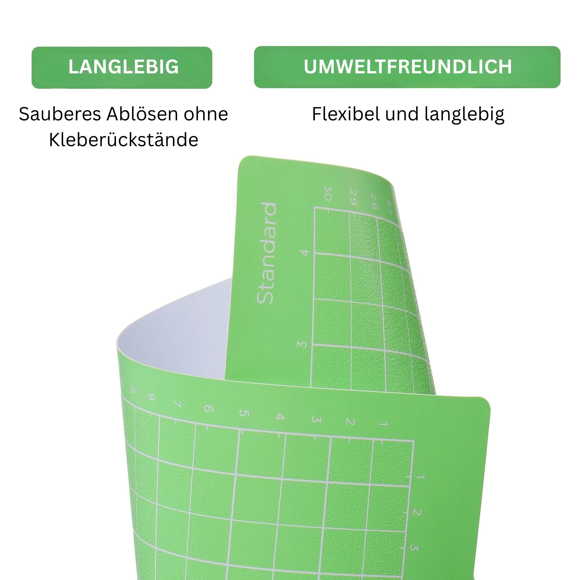 Cricut Joy kompatible Schneidematten 11,4 × 30,5 cm – Standard Grip 3er Set (Grün) – Bild 3