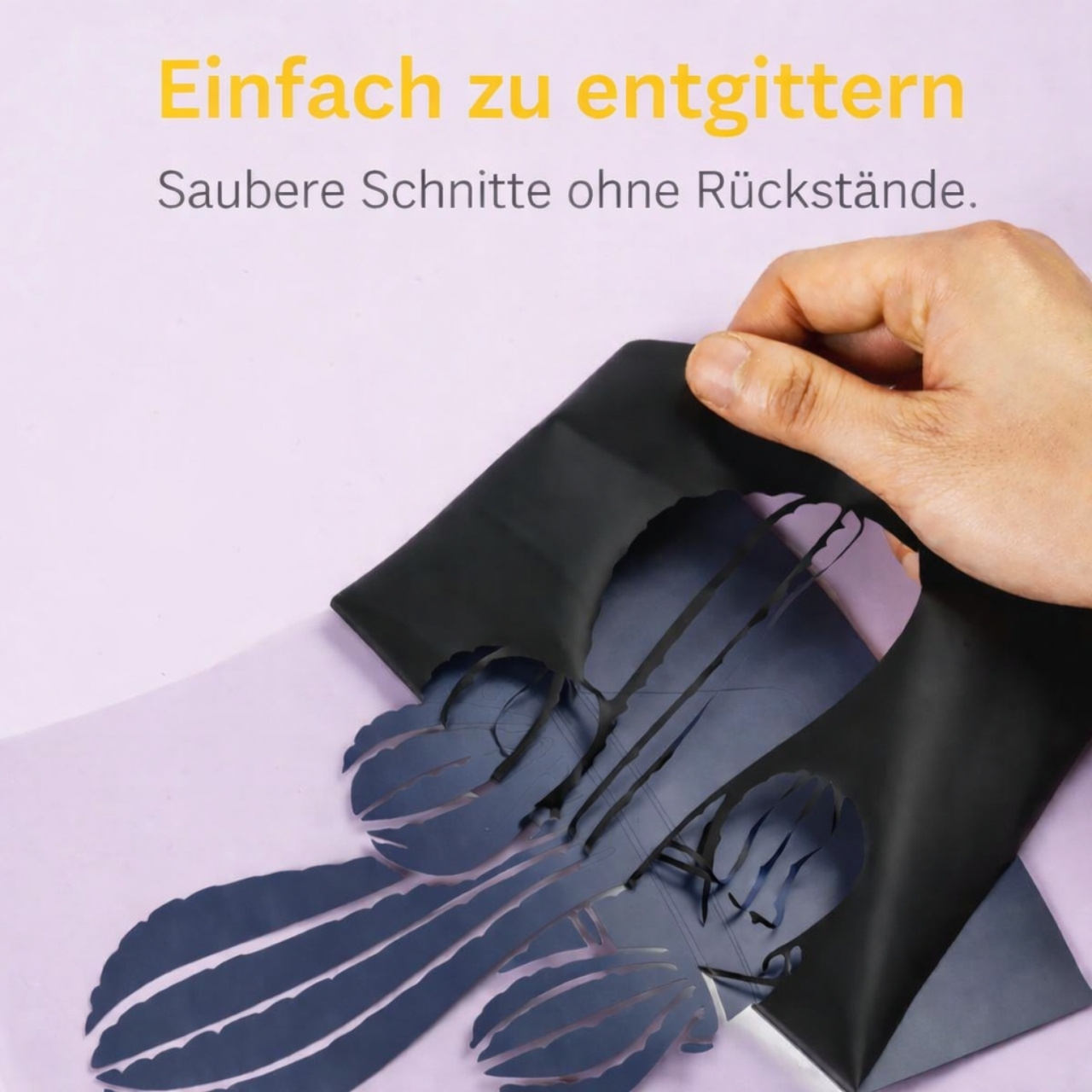 Cricut-kompatibel Plotter Folien HTV 30,5 cm x 15,2 m Schwarz – Flexfolie Rolle für Textilveredelung – Bild 4