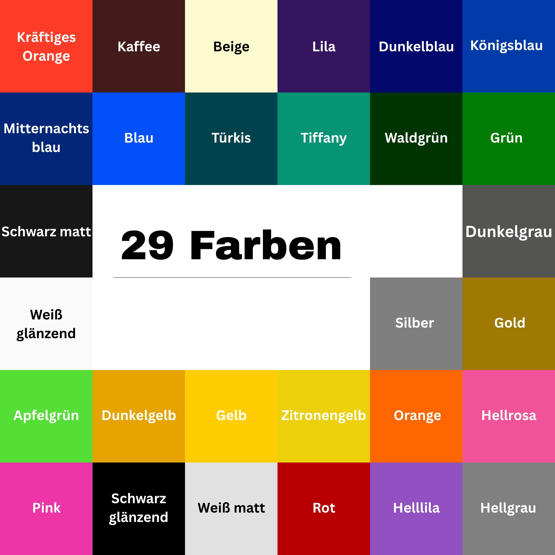 Cricut-kompatibel Plotter Folien Vinyl 30,5 x 30,5 cm – 40er Set Permanent Klebefolie mit 29 Farben – Bild 2