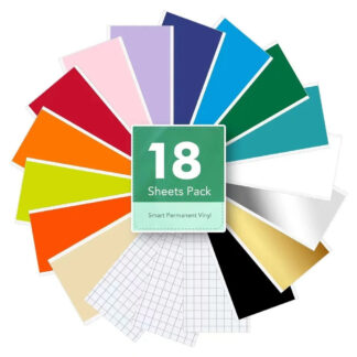 Cricut-kompatibel Smart Permanent Vinyl für Cricut Joy 13,9 × 30,5 cm – 18er Set
