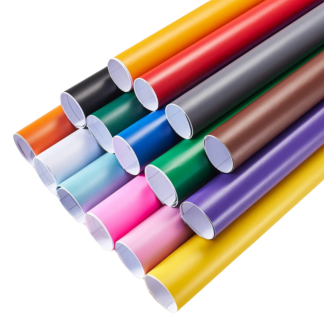 Silhouette-kompatibel Permanent Vinyl Rollen – 10er Set 30 × 152 cm Klebefolie für DIY & Beschriftungen