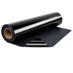 Cricut-kompatibel Plotter Folien HTV 30,5 cm x 15,2 m Schwarz – Flexfolie Rolle für Textilveredelung